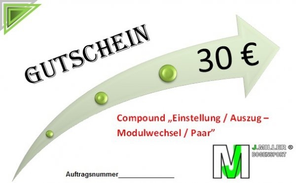 Dienstleistungs-Gutschein / Compound Einstellung / Auszug - Modulwechsel / Paar