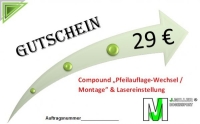Dienstleistungs-Gutschein / Compound Pfeilauflage-Wechsel...