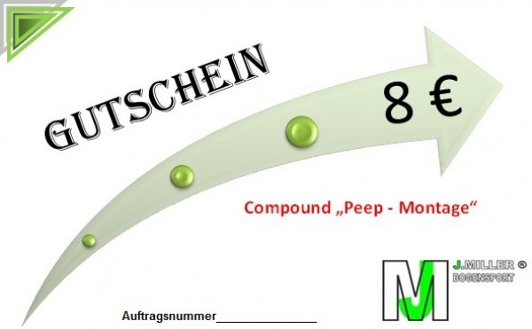 Dienstleistungs-Gutschein / Compound - Peep-Montage