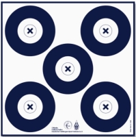Hallenauflagen (DFBV/IFAA) 5 er Spot 40cm blau -...