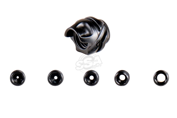Avalon - AVALON PEEP SIGHT CLASSIC PEEP KIT 37 u. 45 Grad, WITH 5 APERTURES / Schwarz