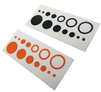 Mybo - TEN ZONE - LENS DECALS - 1X ORANGE/ 1X BLACK