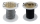 BCY D-Loop ROPE 2mm (#24) Silber und Schwarz - 15 cm