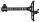 AXCEL ACHIEVE CARBON BAR EXT -  9 RH SCHWARZES RECURVE-VISIER